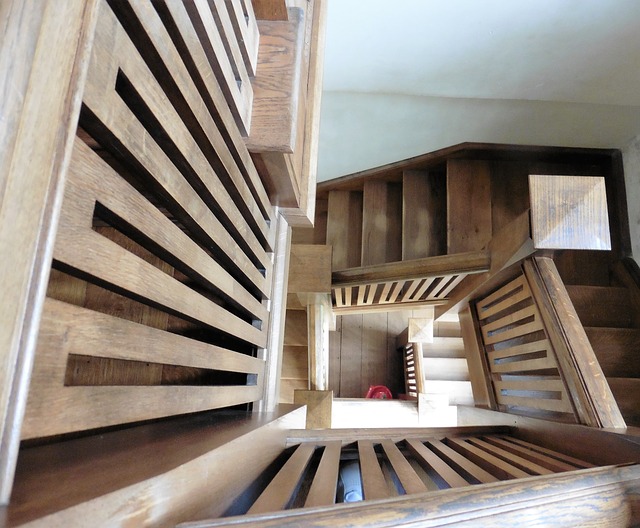 escalier en bois